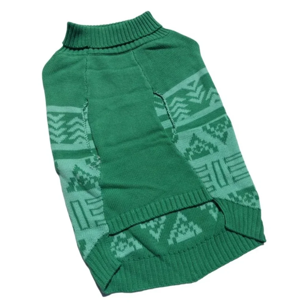 Youly Dog Size Extra Large Trailblazer Teal Green Pet Sweater New